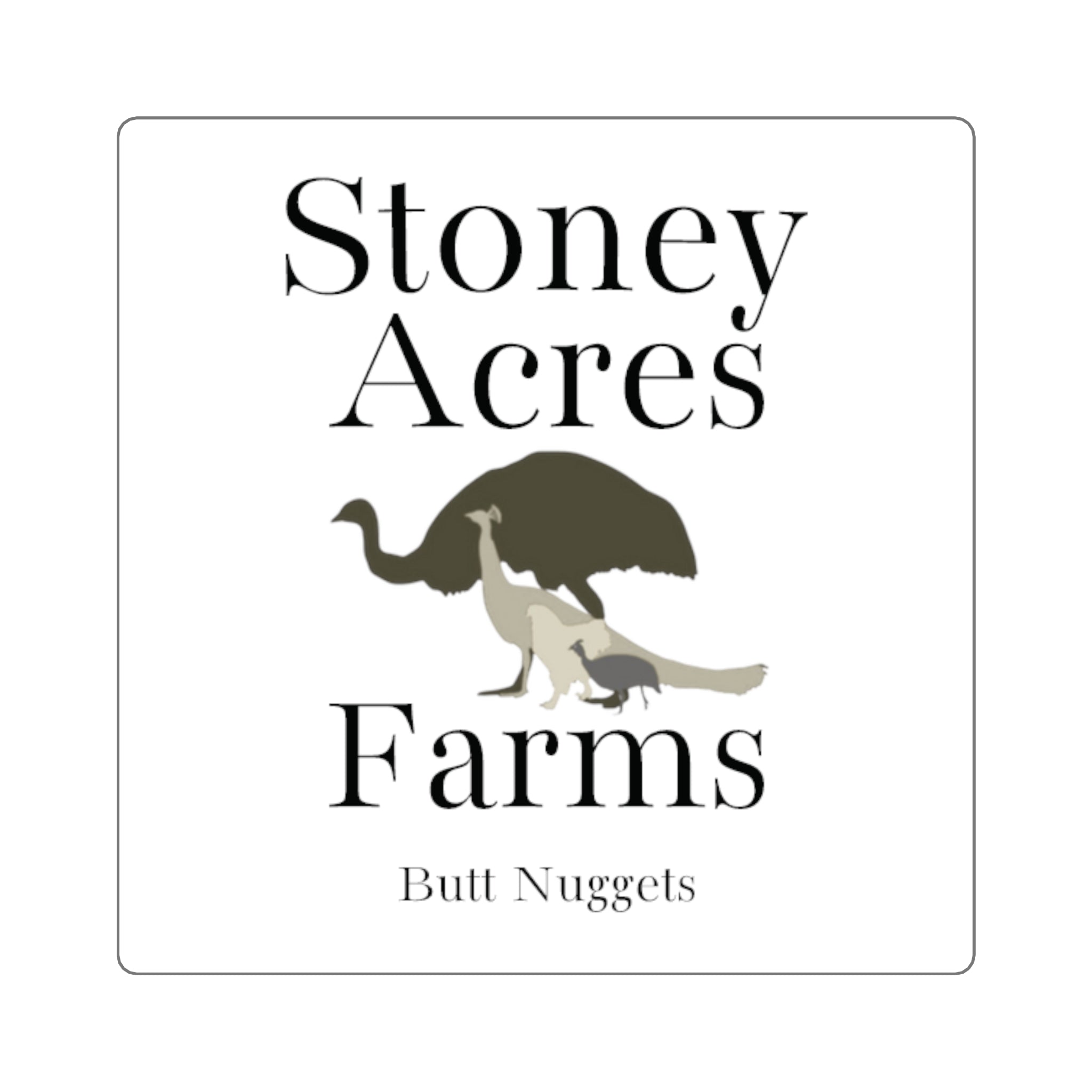 Square Sticker — 'Butt Nuggets'