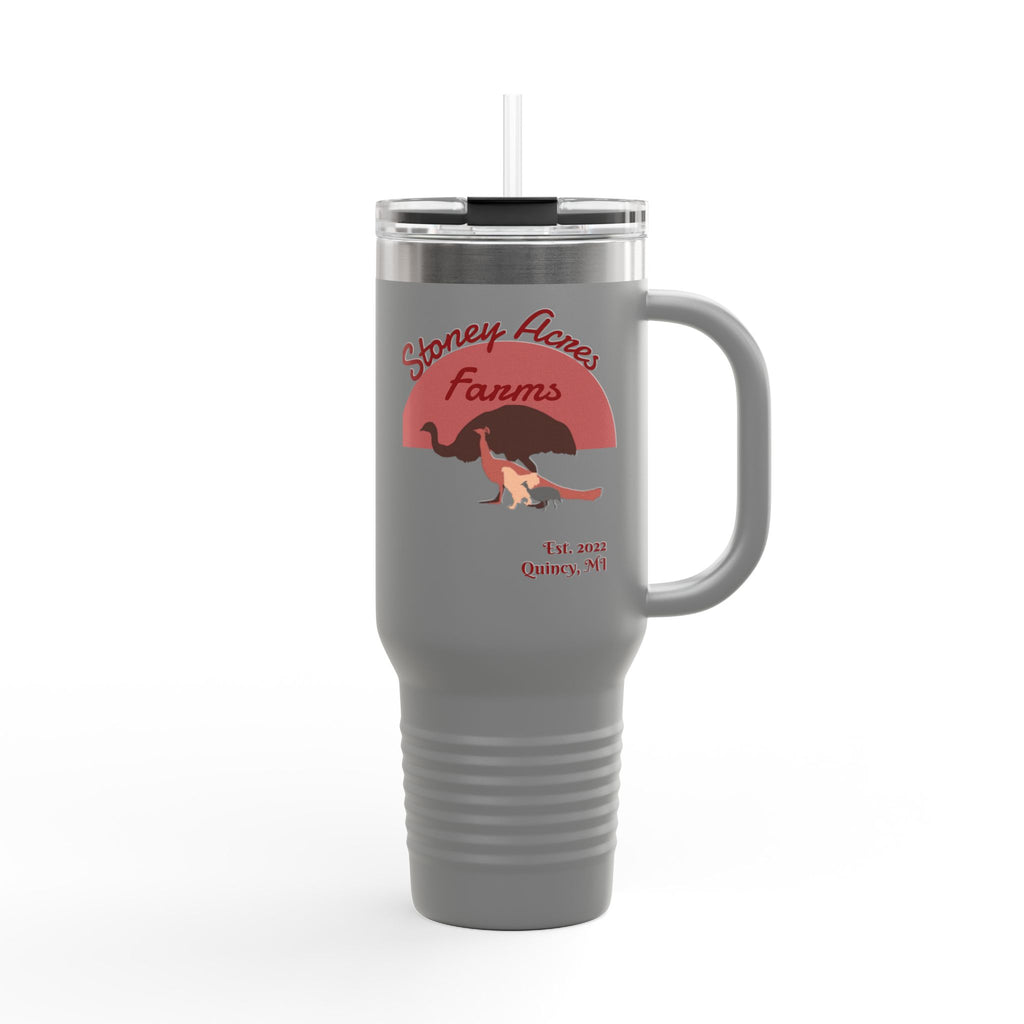 Stoney Acres Farms 40oz Insulated Travel Mug — Farm Animals Design