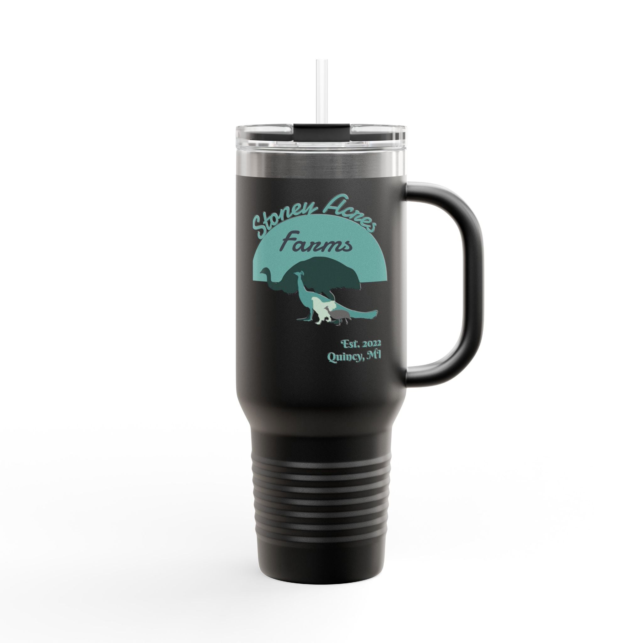 Copy of Stoney Acres Farms 40oz Insulated Travel Mug — Farm Animals Design