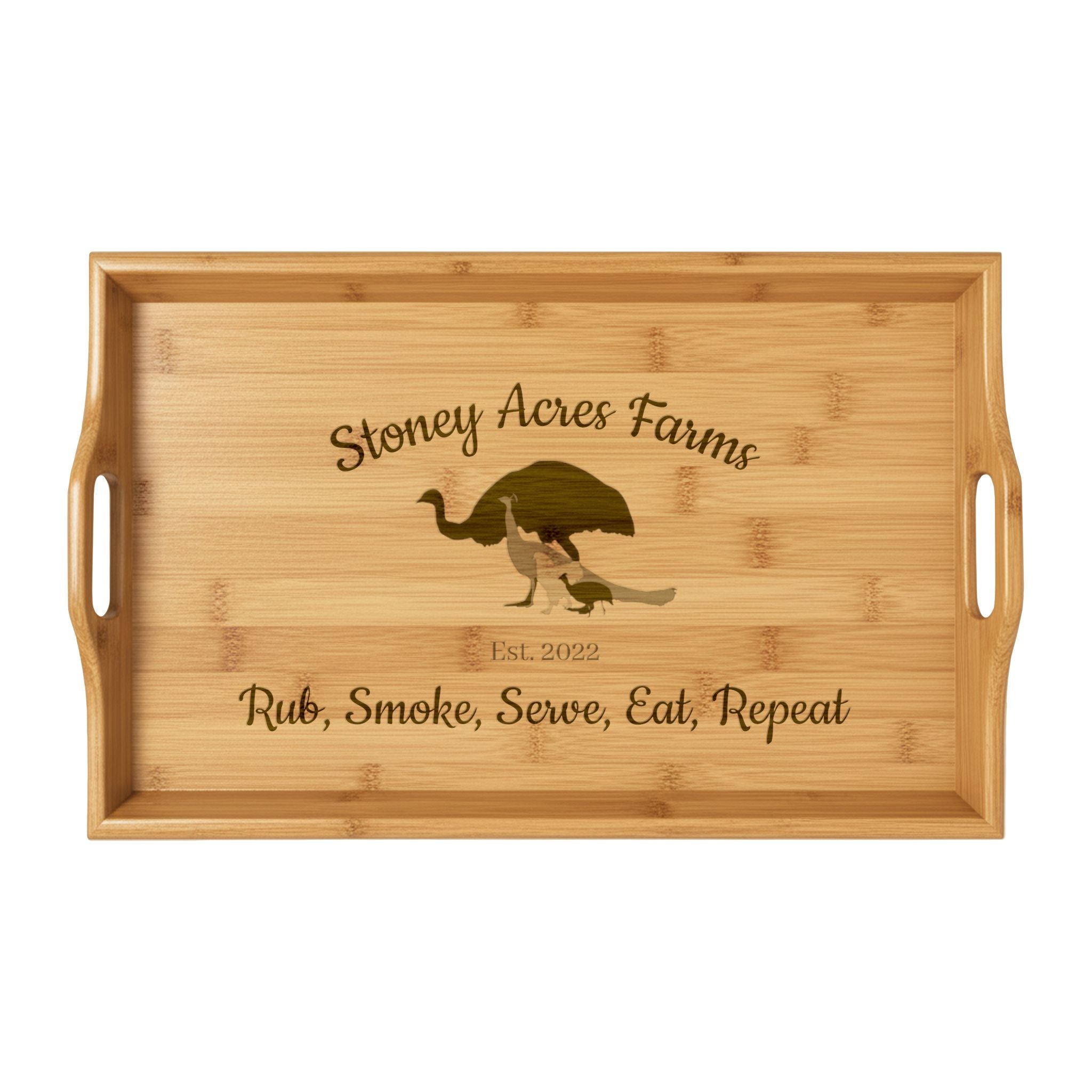 Bamboo Serving Tray (Engraving)