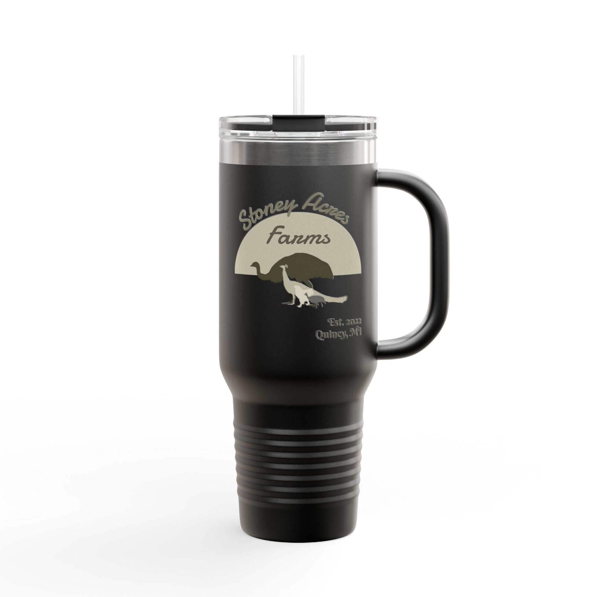 40oz Insulated Travel Mug — Stoney Acres Farms Logo Tumbler