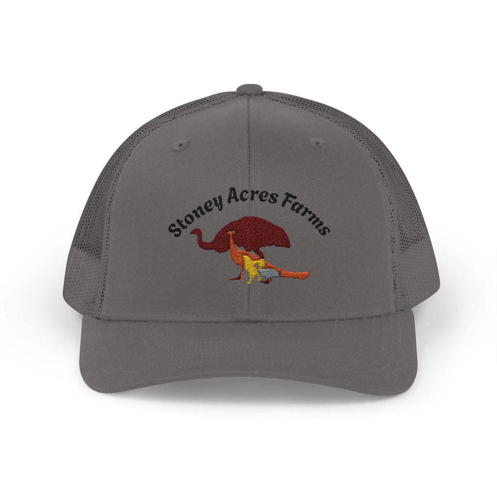Trucker Cap — Stoney Acres Farms Green Tree Embroidered Snapback