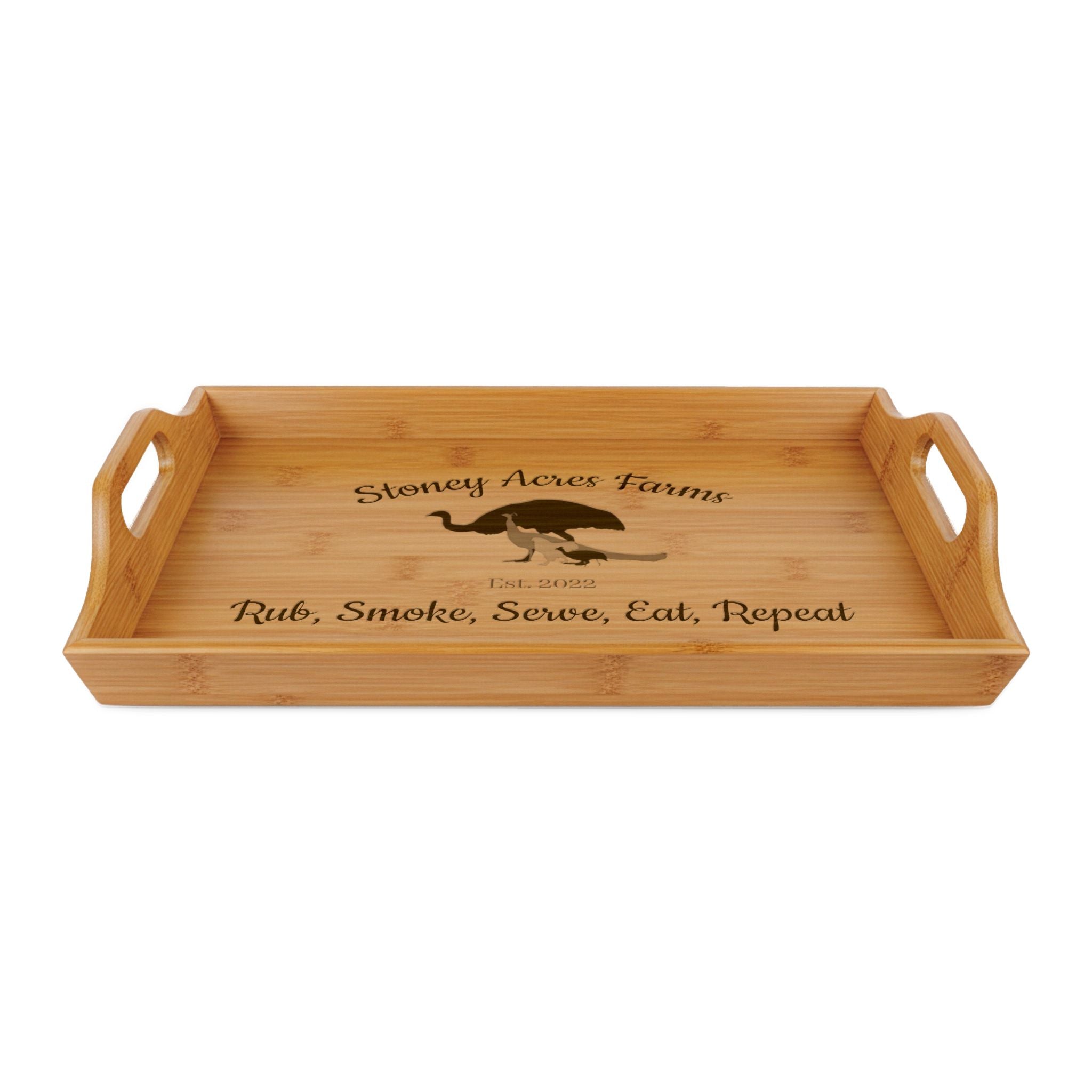 Bamboo Serving Tray (Engraving)