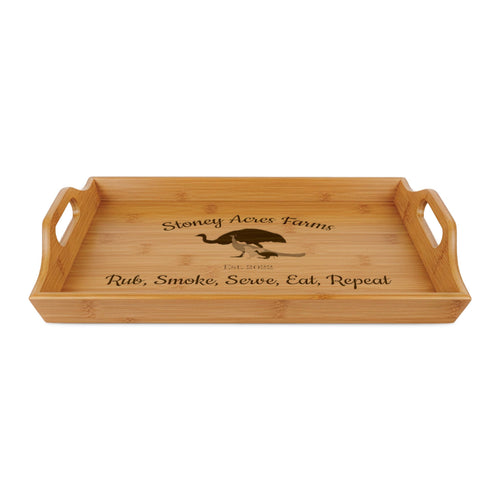 Bamboo Serving Tray (Engraving)