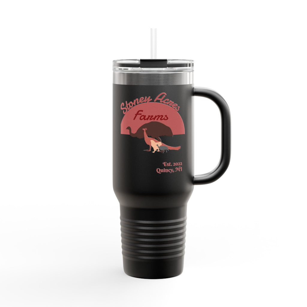 Stoney Acres Farms 40oz Insulated Travel Mug — Farm Animals Design