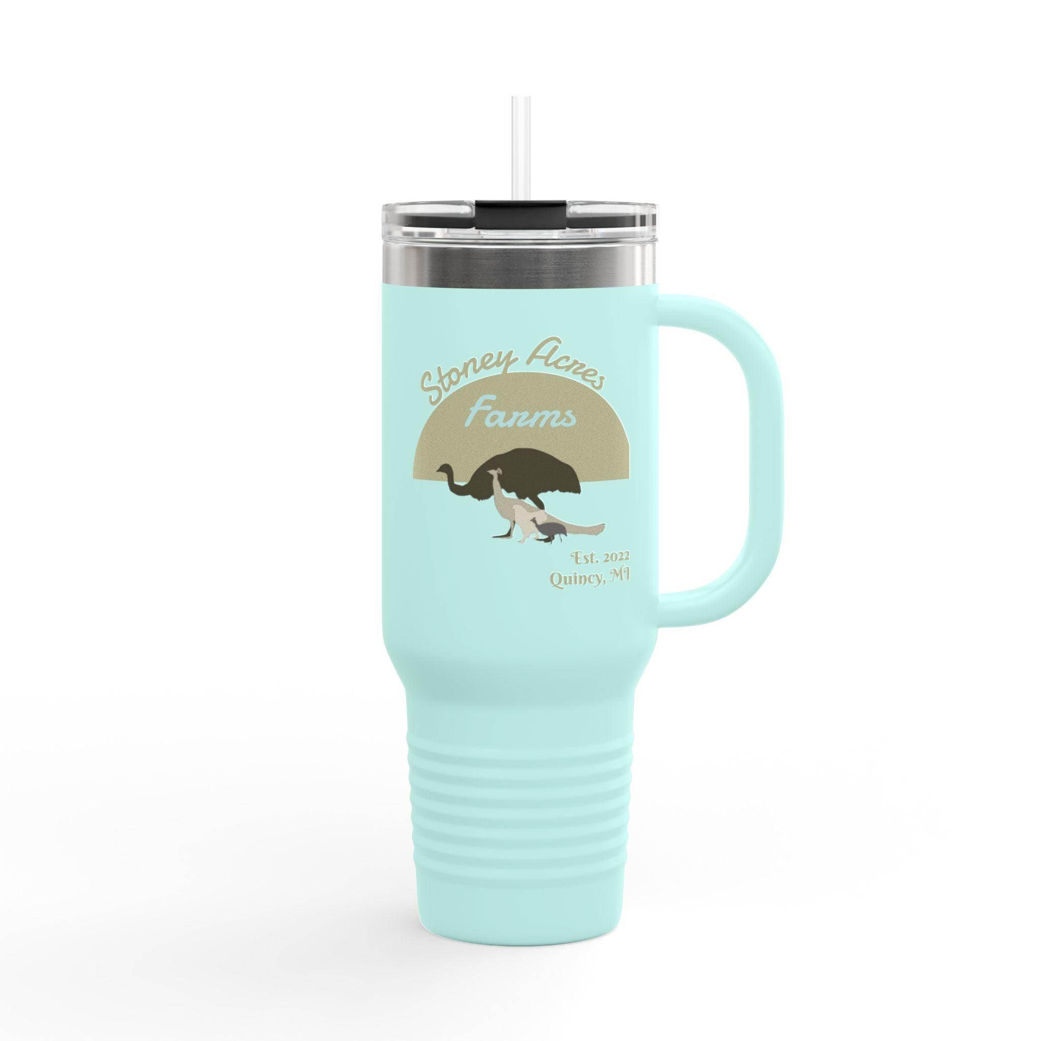 40oz Insulated Travel Mug — Stoney Acres Farms Logo Tumbler