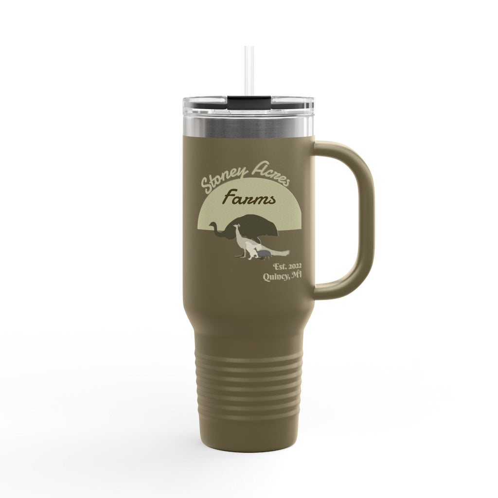 40oz Insulated Travel Mug — Stoney Acres Farms Logo Tumbler