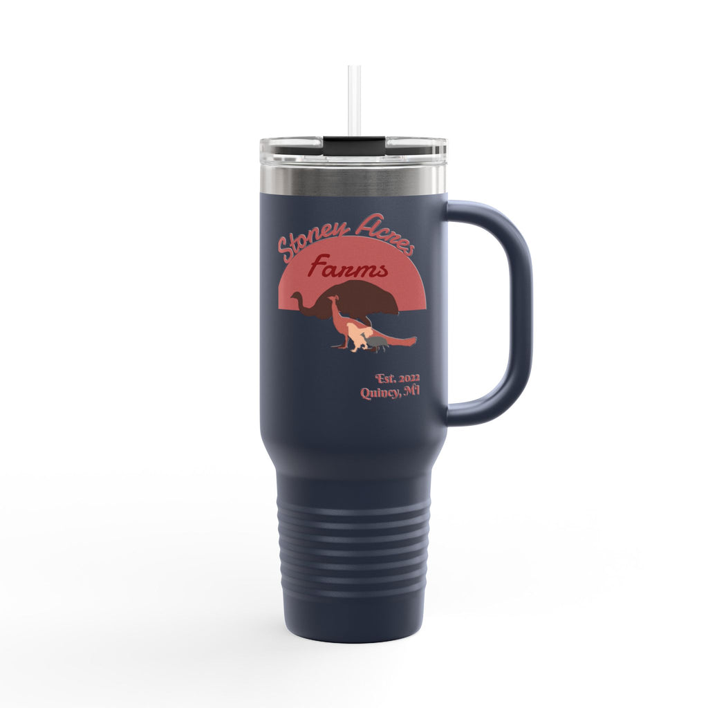 Stoney Acres Farms 40oz Insulated Travel Mug — Farm Animals Design
